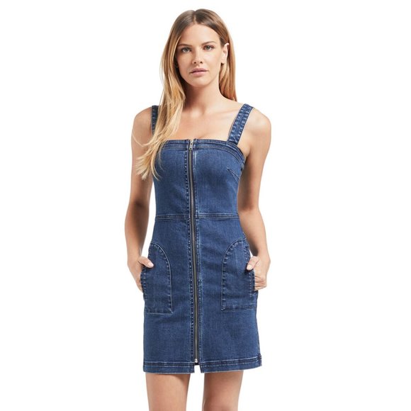 SEED HERITAGE Denim Zip Up Mini Dress RRP$130 - Picture 2 of 15